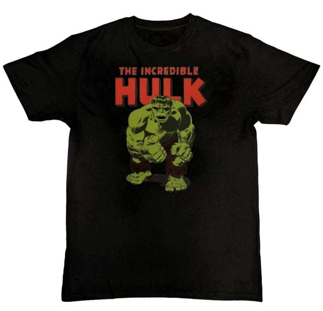 INCREDIBLE HULK T-SHIRT MARVEL COMICS CARTOON Mens T-Shirt XXXL