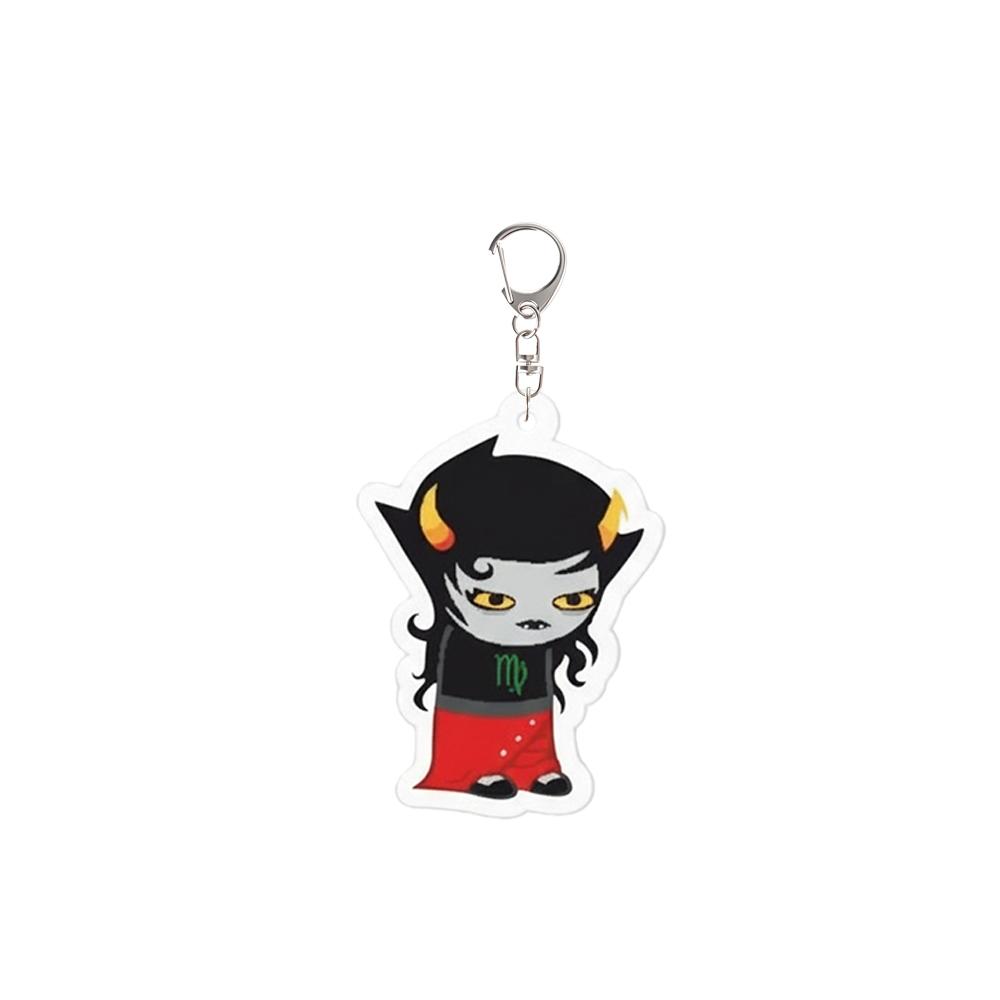 Game Jake English Rose Lalonde Dave Strider Jade Harley Terezi Pyrope Kanaya Maryam Acrylic Keychain Pendant Valentines Day Gift
