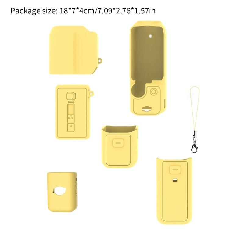 Flexible Silicone Case Skin for Pocket 3 Camera Cover Protector Precise Cutout and Enhanced Grip Suitable for Vloggers