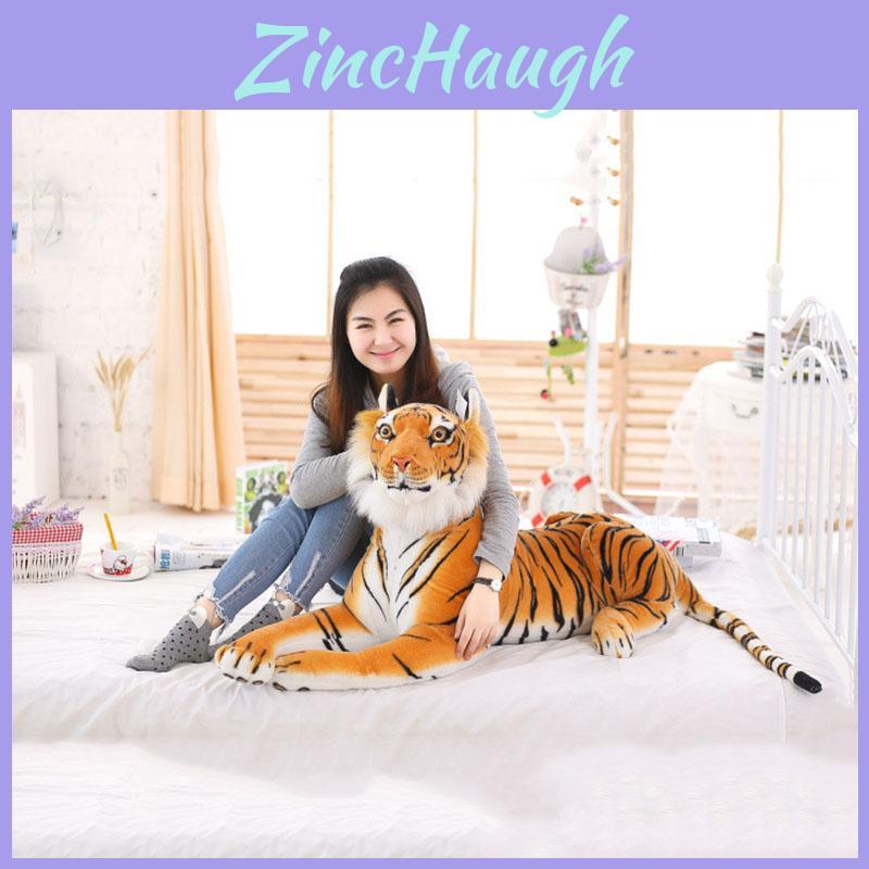 Exquisite Tiger Plush Animal Realistic Big Cat Orange Bengal Soft Stuffed Toy Pillow