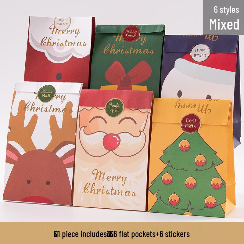 Creative Children's Christmas Gift Bag with Safe Apple Candy - Handheld Paper Packaging Box