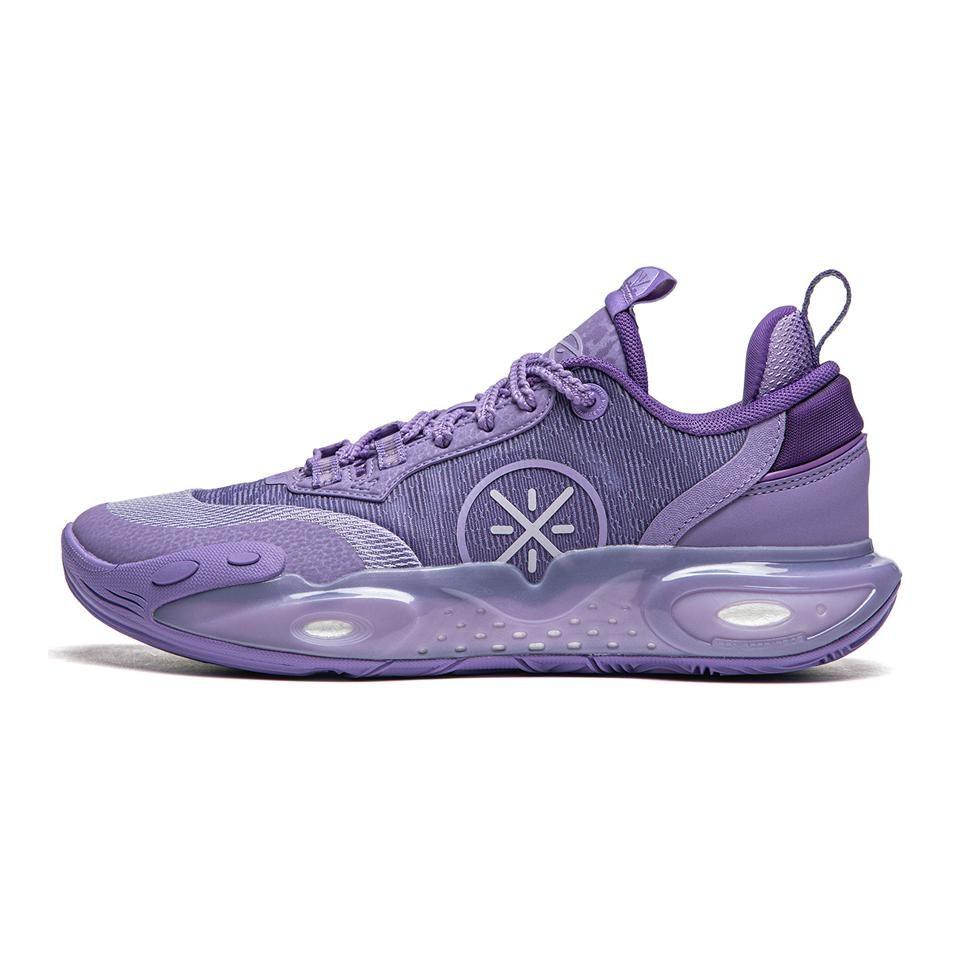 Li Ning YOUNG Low top Children's Basketball Shoes Purple YKBU020-5