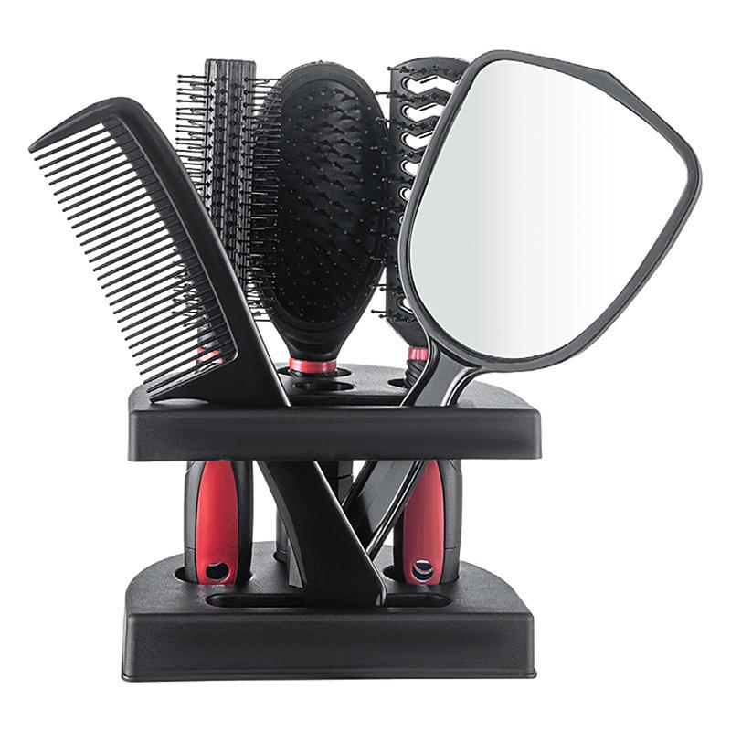 5Pcs Mirror Comb Set Air Cushion Curly Hair Ribs Comb Girls Special Smooth Hair Massage Fluffy Comb