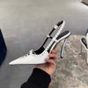 Baotou Sandals Women's 2025 Summer Internet Celebrity New Pointed Fine Heel Metal Heel Sexy Temperament Bow High Heels