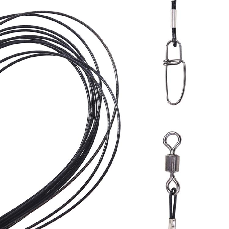 Fishing Wire Leader Line Rig Fishing Leaders Saltwater Fishing Tackle Fishing Rigs High Strength Wire Leader for Lures