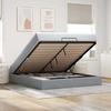 VidaXL Ottoman Bed Frames and Mattress Light Grey 160x200cm Fabric, Bed Frame, Upholstered Bed Frame, Bed Frame 3311120