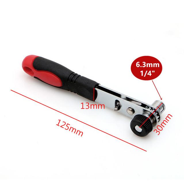 Горячая распродажа 1/4  Мини-трещотка Отвертка Стержень Быстросъемный Торцевой Ключ Ручные Инструменты Для Ремонта Гаек