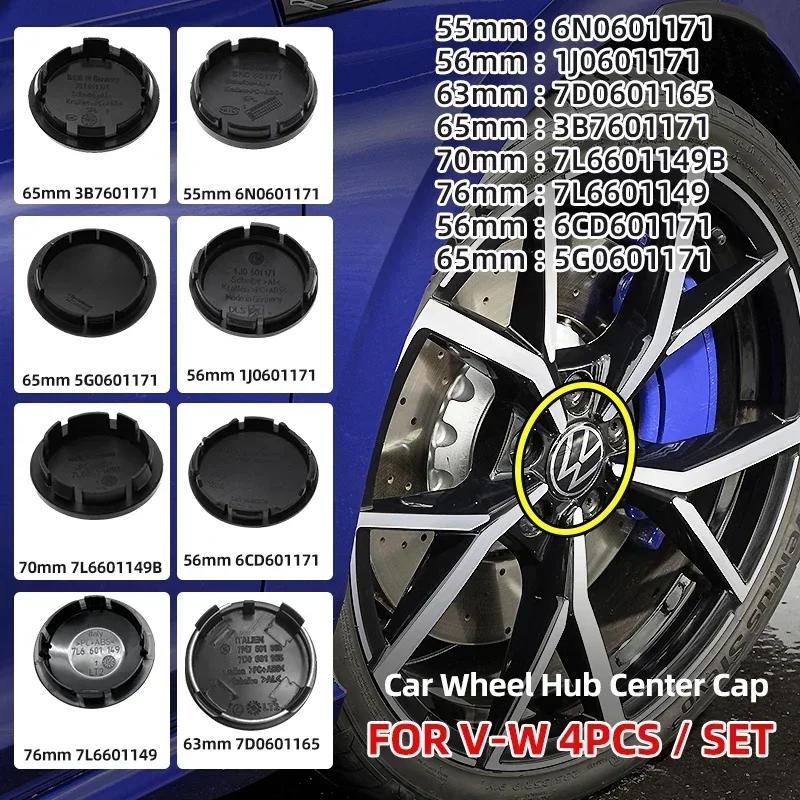 4 Stück 56mm 63mm 65mm 70mm Auto Radnabenkappen Abdeckung für VW Volkswagen Golf Polo Passat Touran CC B5 B6 B7 Jetta Zubehör