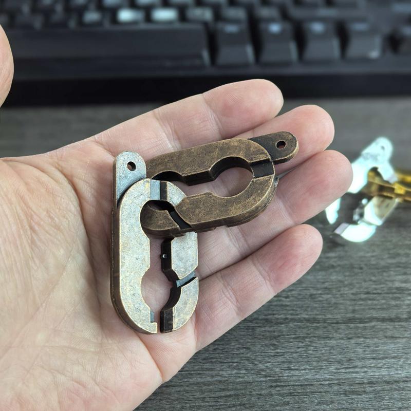 Metal Difficult Lock Puzzles Disentanglement Brain Teaser IQ Test Toys Educational Mind Games For Kids Adults Novelty Gifts
