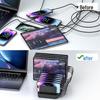 10-Port Universal USB Charging Station with Type-C for Tablets & Phones