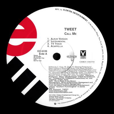 Disco de 12 pulgadas TWEET - Llámame / Curación Sexual (Ups Pt.  ED6336 Elektra 2002 US Soul/Funk Usado