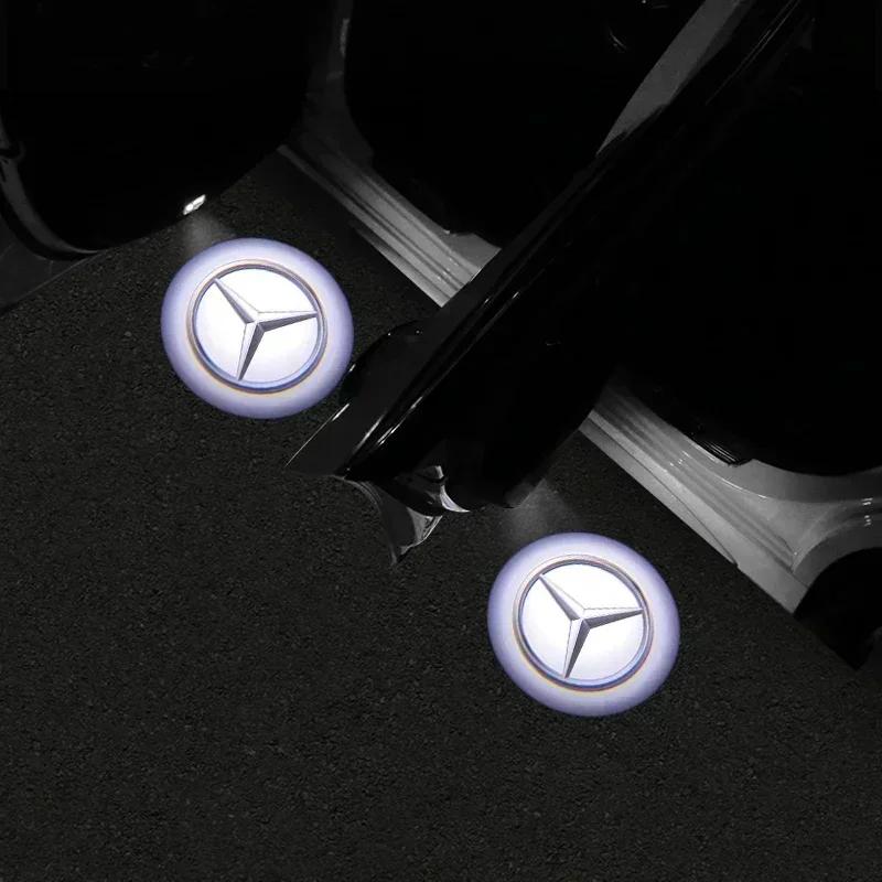 AABGS1 Mercedes Benz W206 W214 W215 X204 R172 W204 W240 W222 W223 Projection Welcome Light Car Decoration Door Light