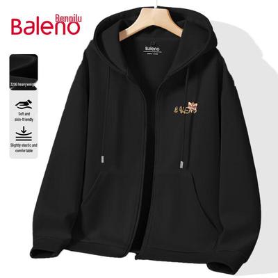 Baleno Men's Kung Fu Lion Zippered Hooded Sweatshirt