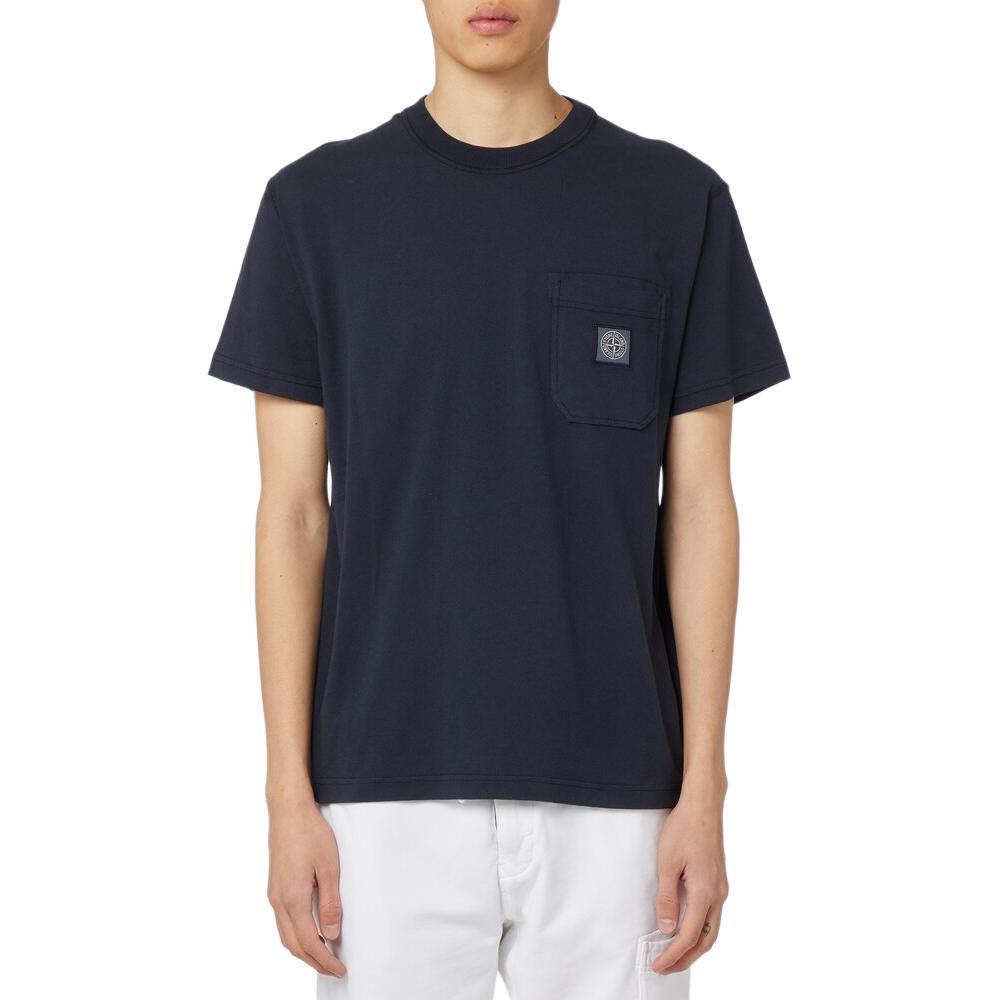STONE ISLAND Plain Logo T-shirt 'Black' Men's 101521957-A0020