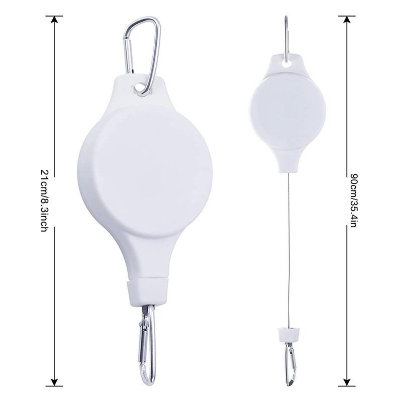 Plant Pulley Hook Retractable Plant Hook Pulley Adjustable Plant Hanging Pulley