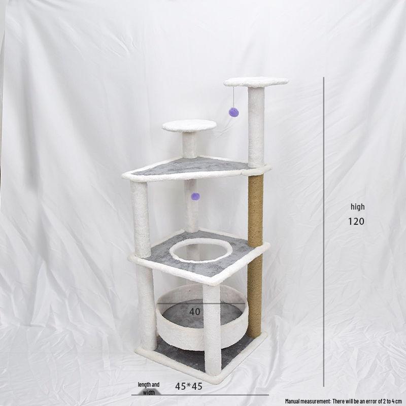 Cat Climbing Column: Universal Four Seasons Jump Platform & Scratching Post with Nest Frame