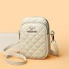 Mobile Phone Crossbody Women's Bag, Single-shoulder Mom's Bag, Fashionable Diamond-shaped Mobile Phone Bag