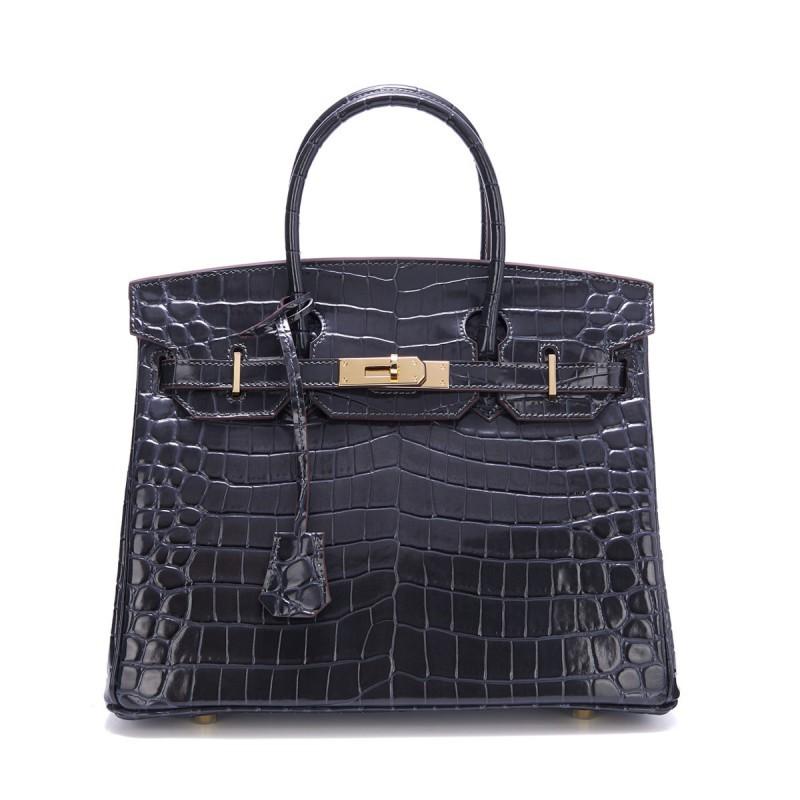 Skórzana torba Platinum do pracy Wzór aligatora Modna torebka Uniwersalna damska Duża skóra bydlęca Stylizacja Jednoramienna Cross-body
