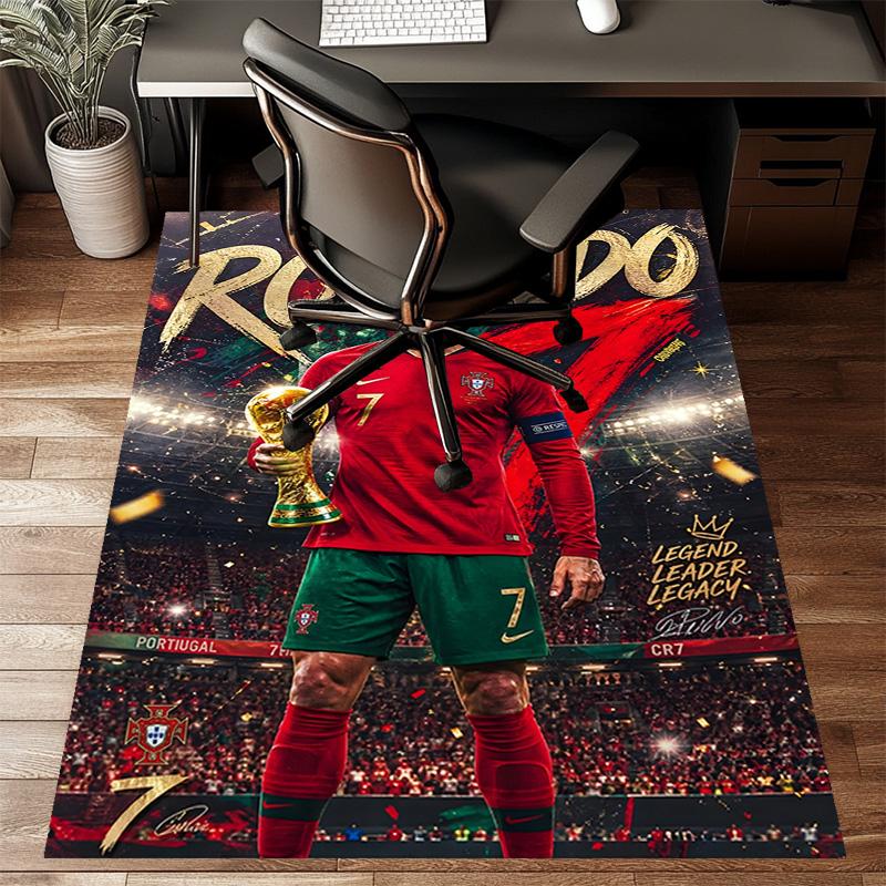 1pc Number 7 Soccer Design Printed Area Rug Carpet for Bedroom Living Room Home Decor Rugs Mat Non Slip Mat Rug for Bedside