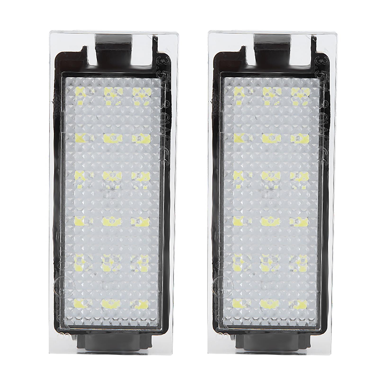 2Pcs Super Bright Car LED License Plate Light License Lamp Fits for  ,  , NaMegane, Lagane with High Visibility