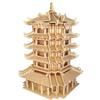 3D Wooden Jigsaw Puzzle Model - Four-Piece Street Stall Children's Toy