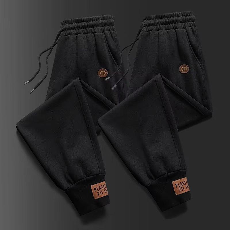 Heavy-duty Leggings, Men's Autumn and Winter Cold-resistant and Warm Cotton Casual Pants, Loose Elastic Knitted Sweatpants