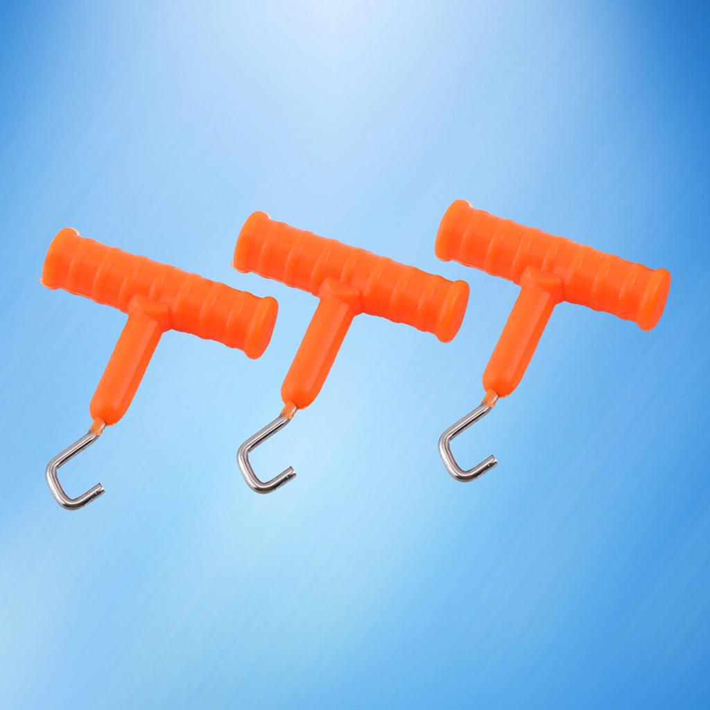 3pcs Knot Puller Fishing Baiting Rig Tool Accessory For Outdoor Fishing