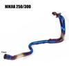 Slip On For Kawasaki Ninja 250/300 Z250/300 2012 - 2017 Motorcycle Exhaust 51MM Stainless Front Link Pipe Escape Moto Muffler