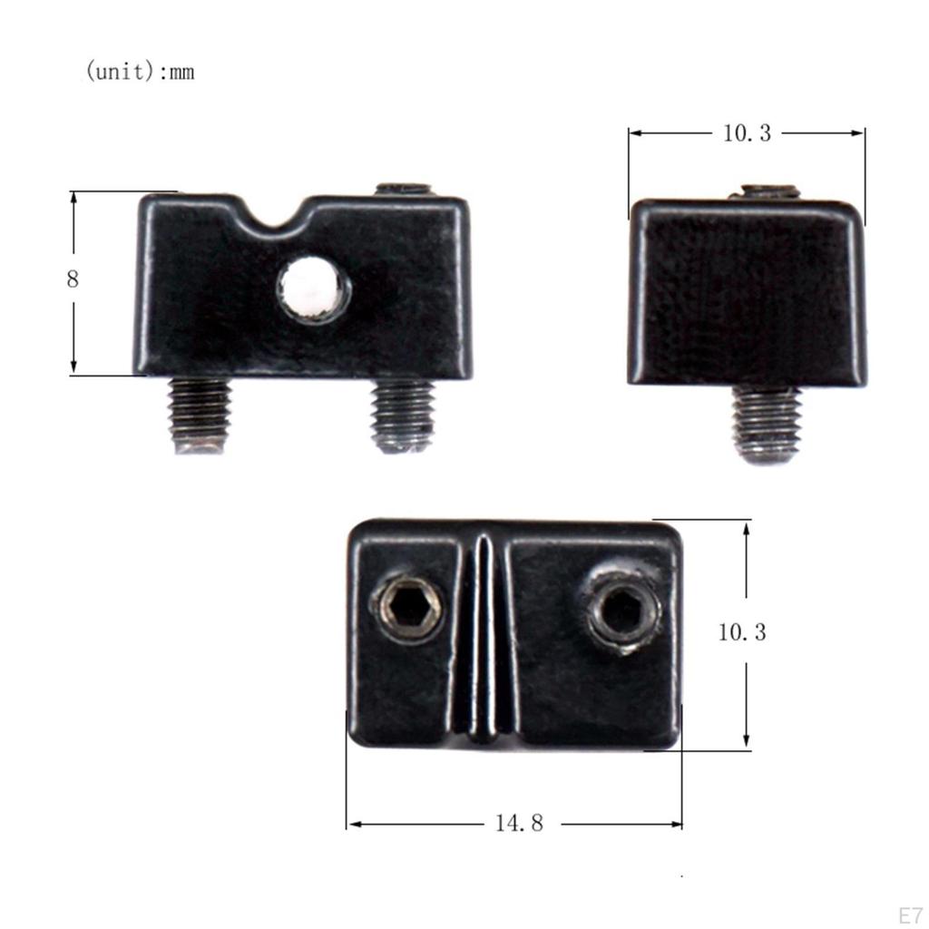 5 Attachment String Replacement Bridge Saddles Set Zinc Alloy