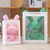 Plush Bunny Toy With Striped Necklace For Kids Gift And Collectors