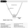 Transfer Bead Necklace for Men Titanium Steel Non-Fading Accessories for Women Versatile Personality Fashion Simple High-End Jewelry