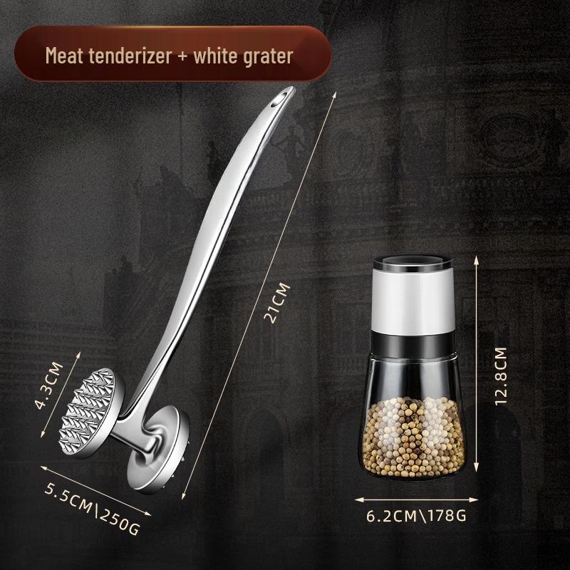 

ZISIZ Meat Tenderizer Hammer & Grinder Set