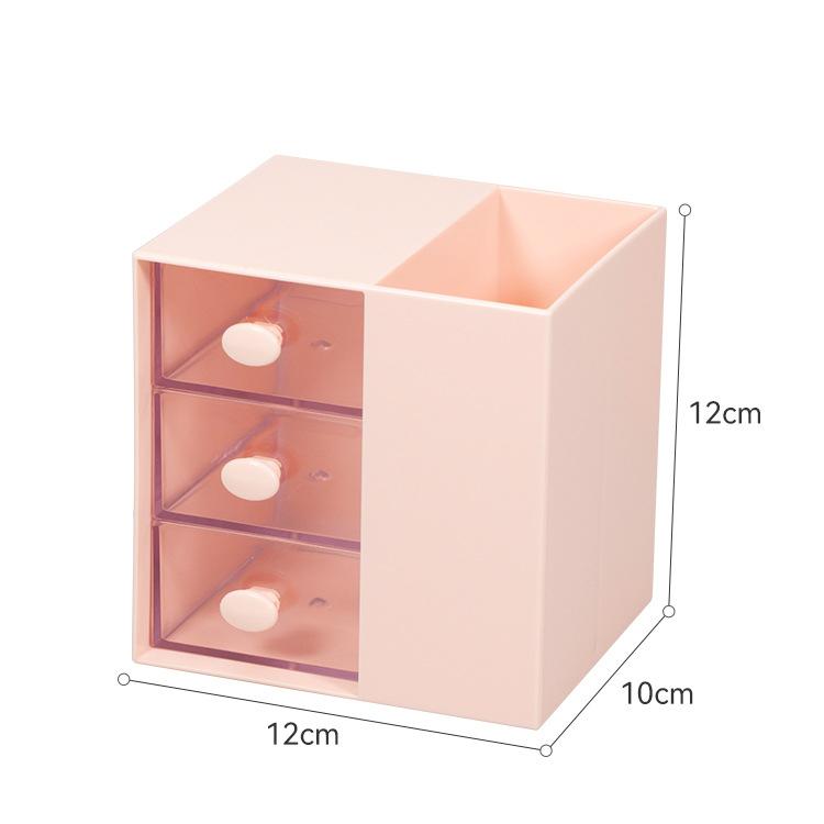 Children's Pen Holder Plastic Organizer Transparent Multi-Compartment Pen Holder Creative Pen Holder Stationery Desktop Storage Box