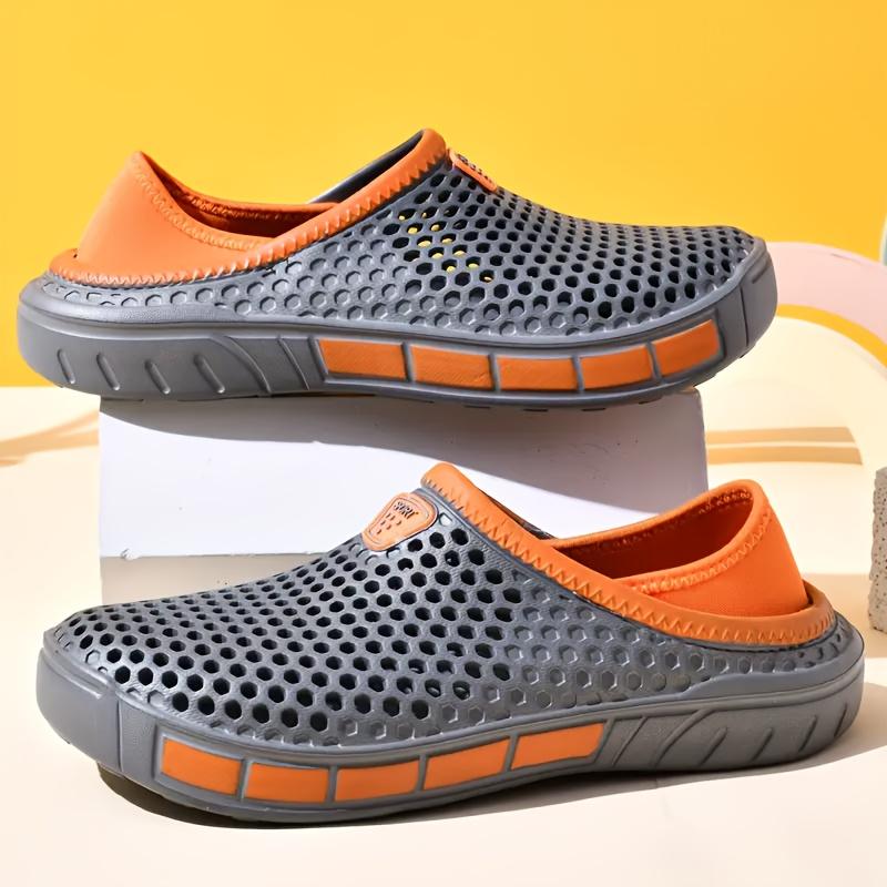 Atmungsaktive Slip-On Sandalen für Herren Bequem,Rutschfest,Geruchshemmend EVA Sommer Strand Wanderschuhe Herren Clogs Sandalen Größe 46 47