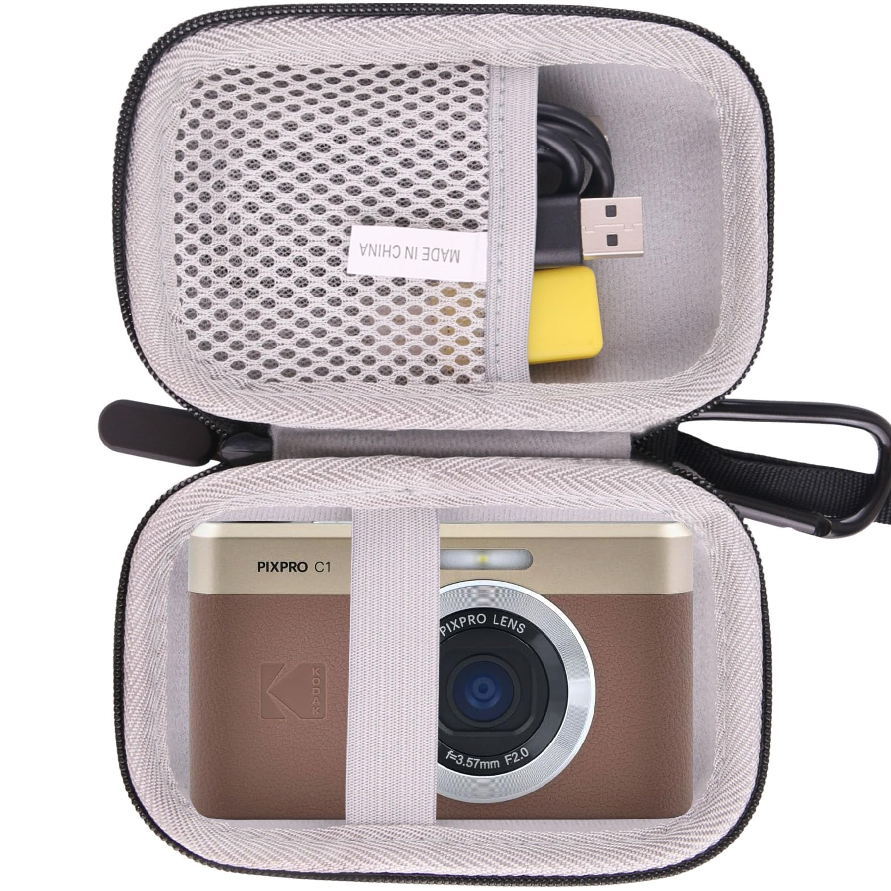 

WAIYUJP Чохол Сумісний з KODAK Pixpro C1 - Ультракомпактна Цифрова Камера Захисний Чохол для Перенесення (Сірий)