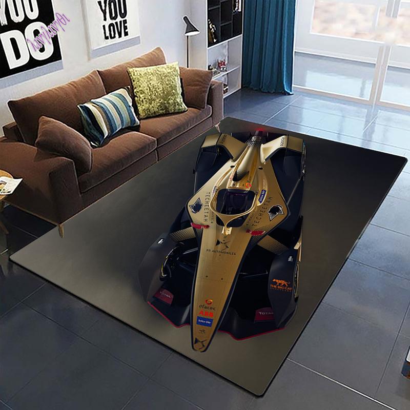 Racing Supercar Large Rug for Living Room Auto Parts Black Carpet Bedroom Area Rug Bathmat Soft Rug Home Decoration