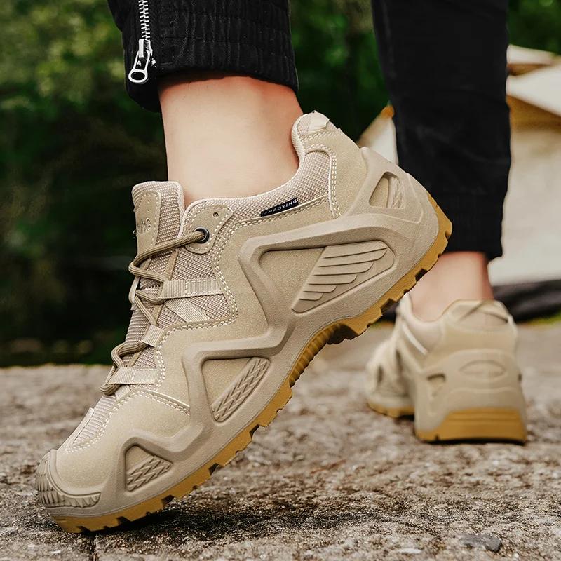 Fashion Men's Tooling Boots Fashion Outdoor High Tops Outdoor Sports Platform Non-slip Winter Mans Hiking Ankle Boot Casual New Style