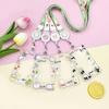 Transparent Card Holder Cartoon Animal Print ID Card Badge Holder Case Kawaii Cartoon Cute Student Bus Card Cover