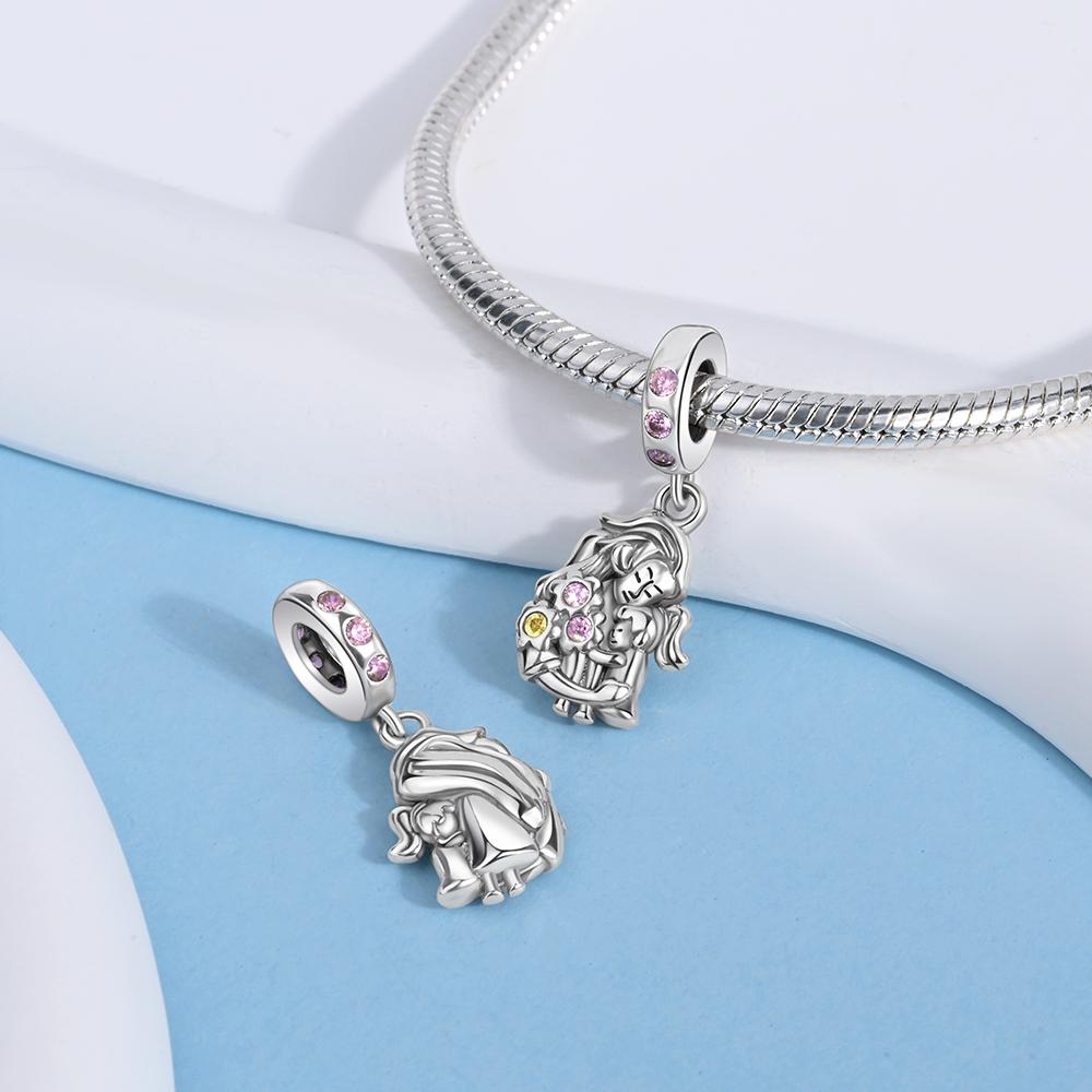 Charms Plata Heart Kangaroo Koala Mothers Day Gift Copper Plated For Charms Copper Plated Original Bracelet For Jewelry Making