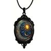 Trendy Pendant Necklace Showcasing Moon and Sun Pattern Exquisite Chain Necklace Present for Fashion Enthusiasts