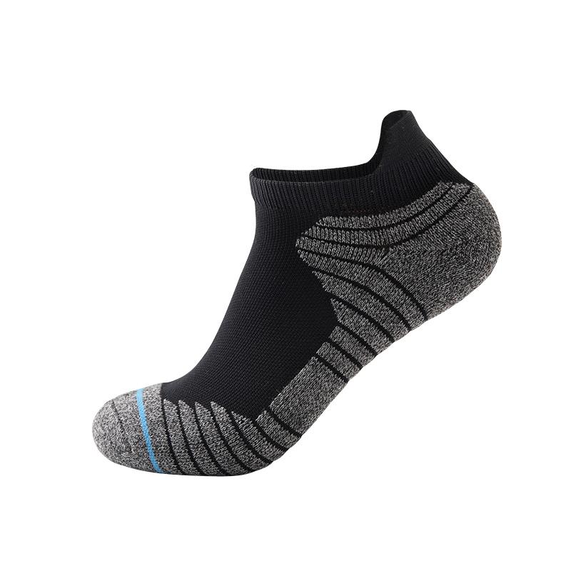 Women Men Sport Ankle Socks Breathable Cushioned Heel Toe Outdoor Use Running Basketball Low Cut Socks
