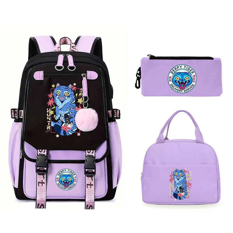KPop Demon Hunters Demon Hunters Printed Fashion Children's Backpack Foreign Trade Trend Student School Bag