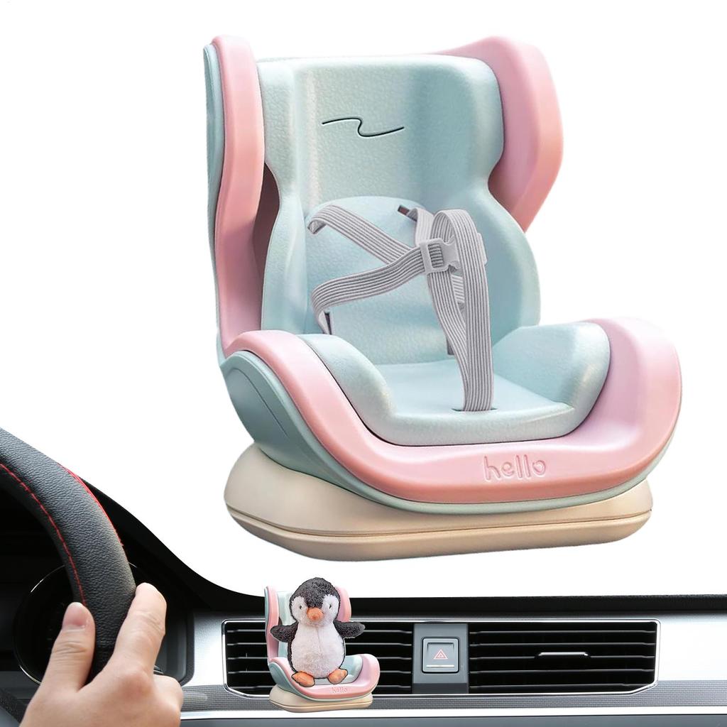 Doll Car Seat Safety Seat for Small Dolls Desktop Ornament Plush Toy Carseat for Sedan Truck Creative Play Enthusiasts Playdate