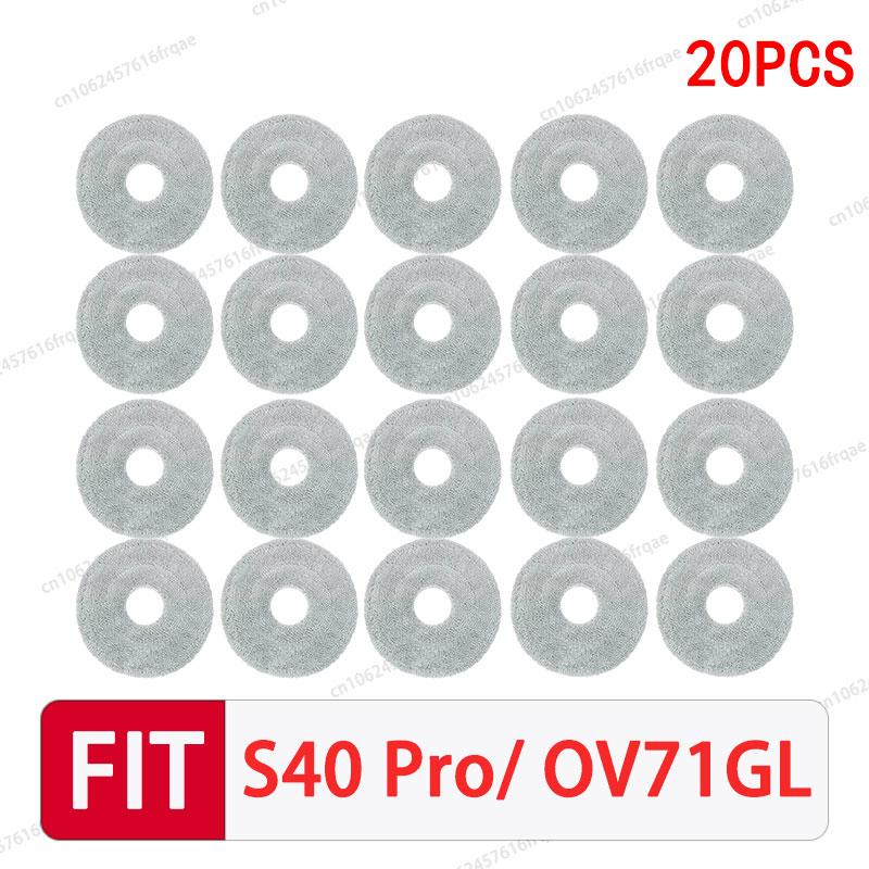 Für Xiaomi S40 PRO / OV71GL Roboterstaubsauger Zubehör Hauptseitenbürste Wischmopp Tuch Filter Staubbeutel Ersatzteile