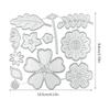 Blumen Blätter Metall Stanzformen Handgemachte Bastelarbeiten DIY Scrapbooking Prägebedarf für Kinder Mädchen Jungen Handgemacht