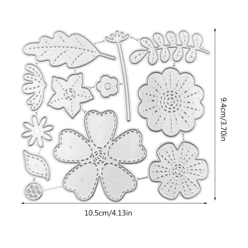 Blumen Blätter Metall Stanzformen Handgemachte Bastelarbeiten DIY Scrapbooking Prägebedarf für Kinder Mädchen Jungen Handgemacht