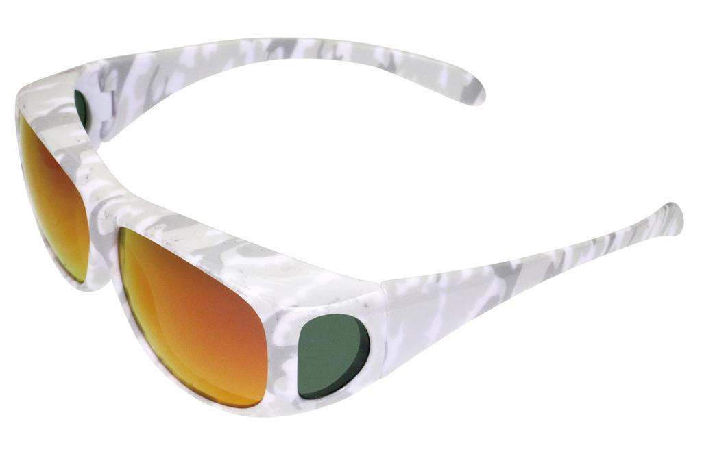 Zealot ZEOG01MLWHM Camouflage Pattern Available In 8 for Men and Outdoor and White Polarized Over-the-Eye Sunglasses, Polarized, Mirrored, Colors,