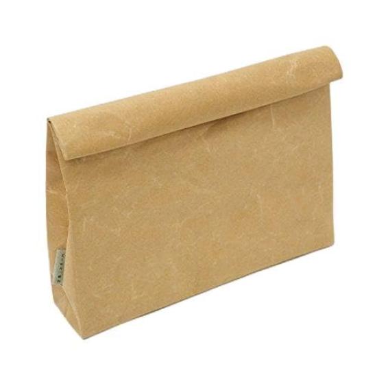 

Clutch bag wide paper Japanese [SIWA] (brown) коричневий