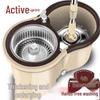 Stainless Steel Dual-Use Automatic Rotary Mop with Replacement Head