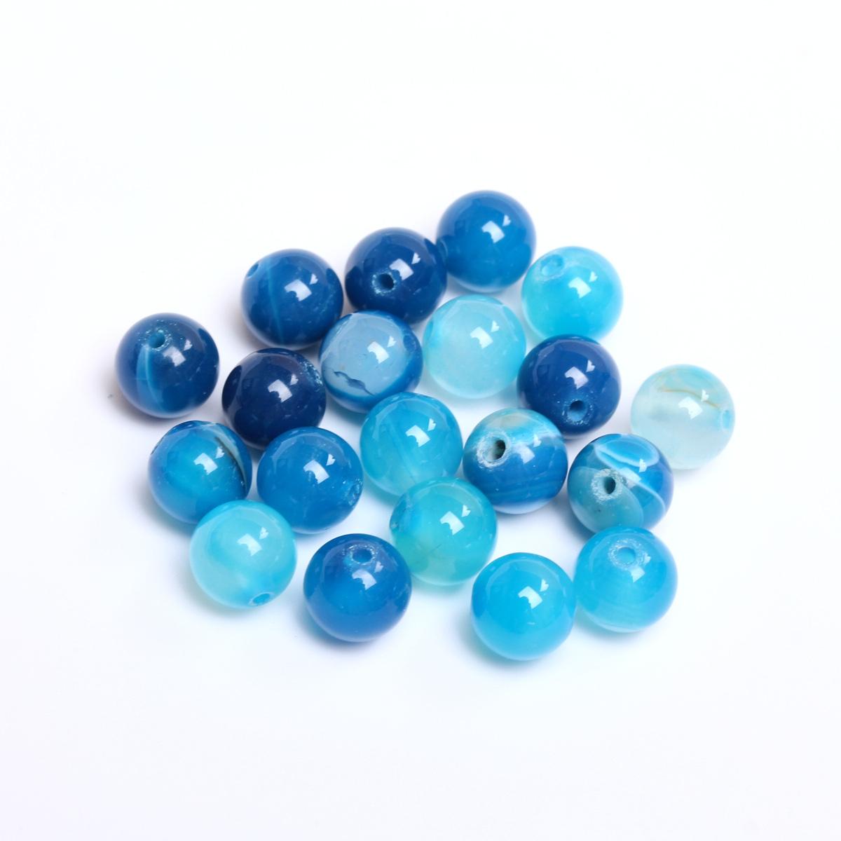 

Аксессуары для изготовления ювелирных изделий, бусины-разделители, 4/6/8/10/12 мм, бусины для браслета на цепочке мобильного телефона, 40/30/20/5 шт., модные украшения своими руками, полосатые камни, агаты 6mm/30Pcs